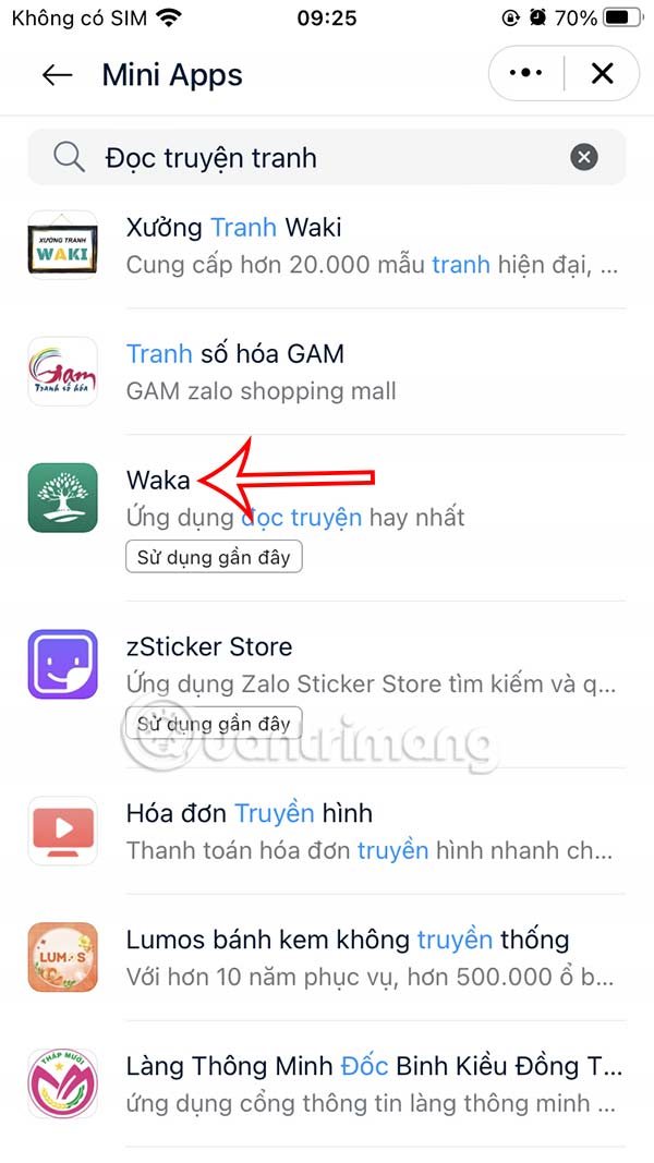 Tìm kiếm tiện ích đọc truyện