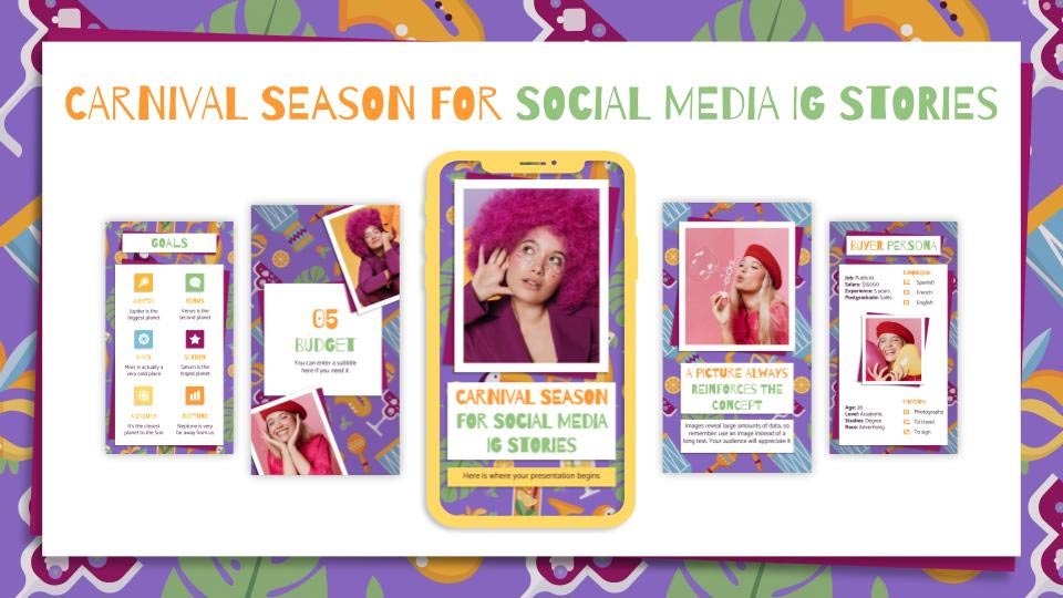 Carnival season for Social Media IG Stories