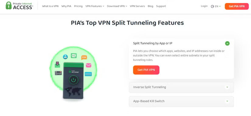 5 VPN hỗ trợ Split Tunneling