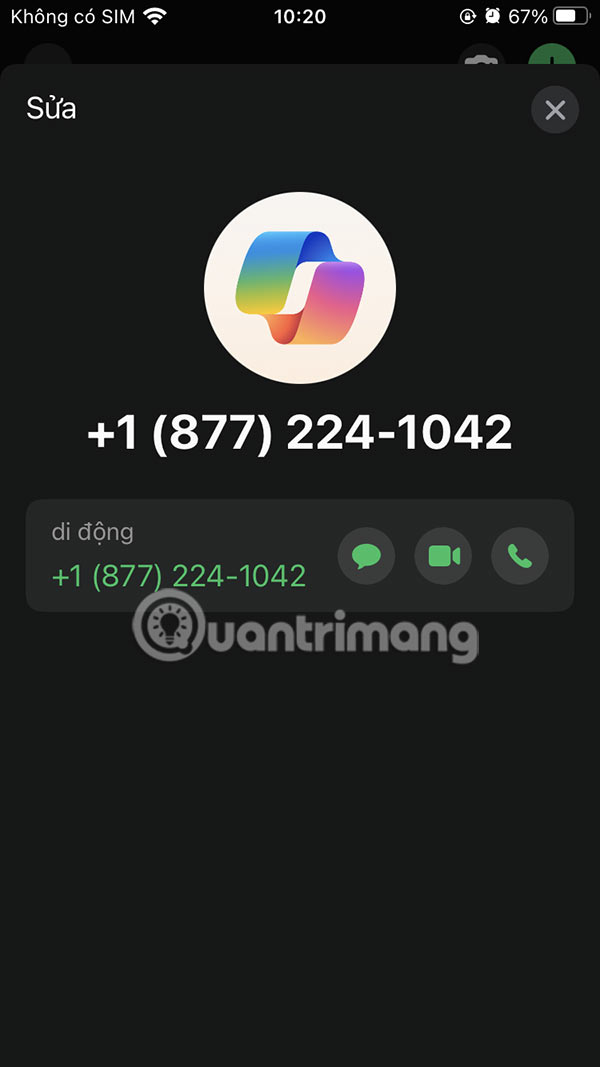 Liên hệ Copilot vào WhatsApp