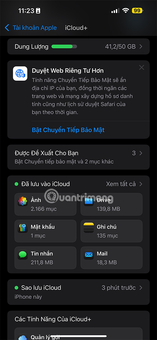 ghi chu icloud