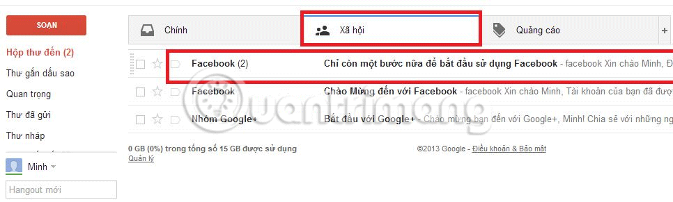 Trang album ảnh Facebook