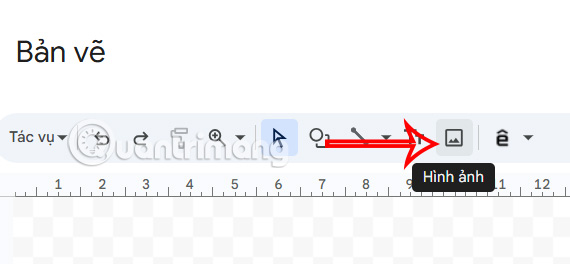 Chèn hình ảnh trong bản vẽ Google Sheets