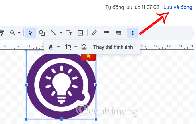 Lưu hình vẽ trong Google Sheets