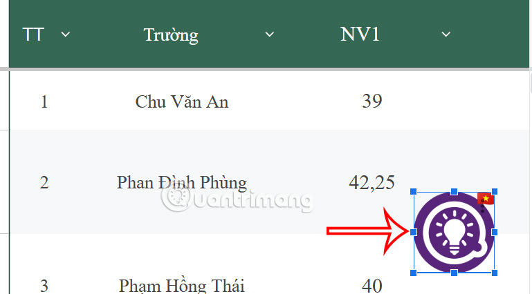 Chèn watermark vào Google Sheets