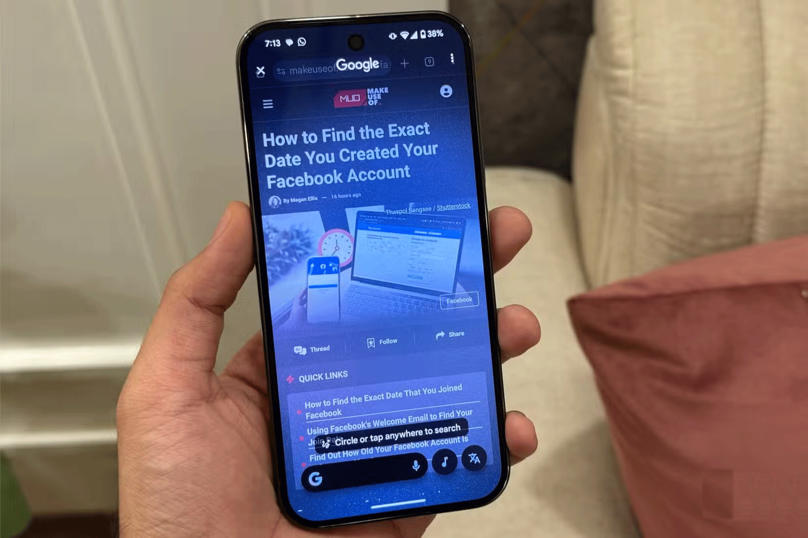 Sử dụng Circle to Search trên Pixel 9