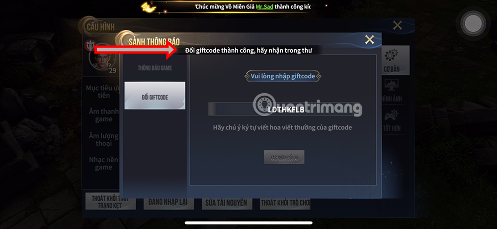 cách đổi code lục địa thần hỏa