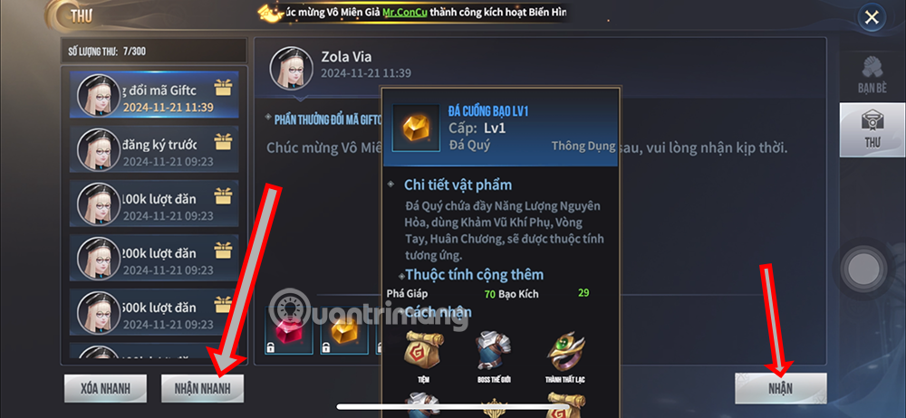 code lục địa thần hỏa mới nhất