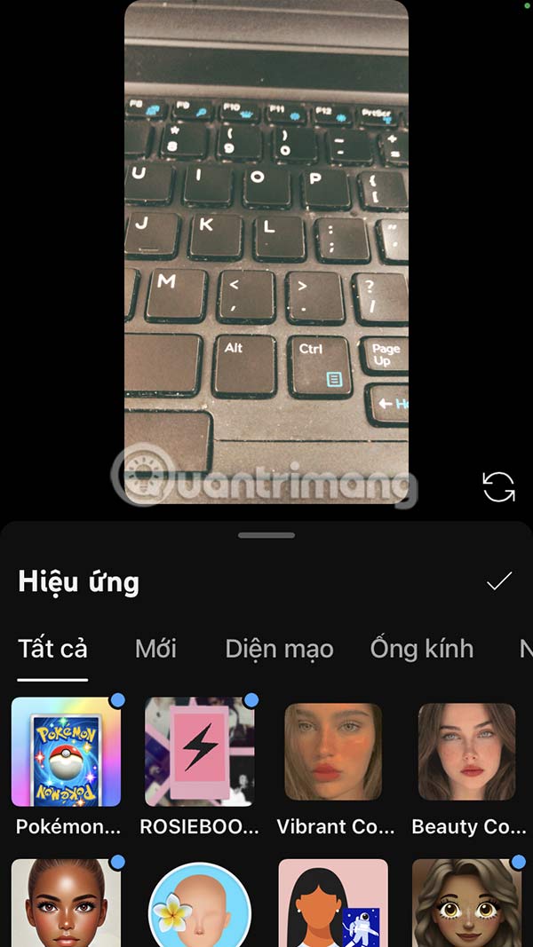 Hiệu ứng video YouTube Shorts