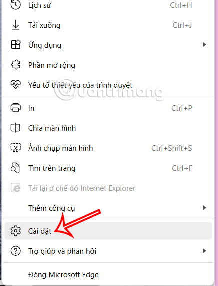 Cài đặt trình duyệt Edge 