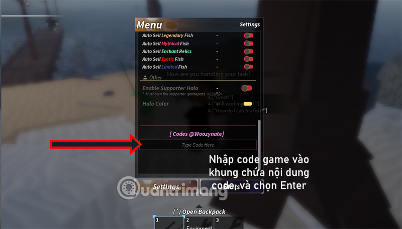 code Fisch Roblox
