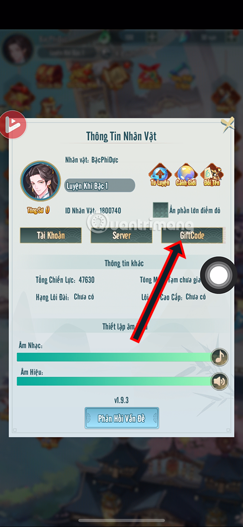 giftcode thất nghiệp tu tiên