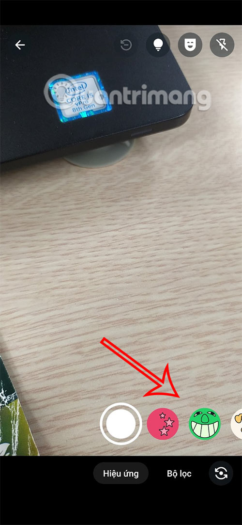 Hiệu ứng camera trên WhatsApp