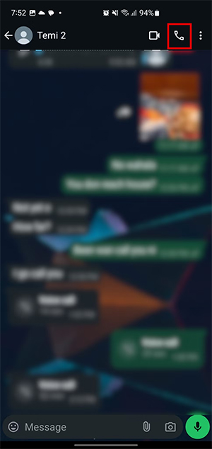 Gọi thoại trên WhatsApp