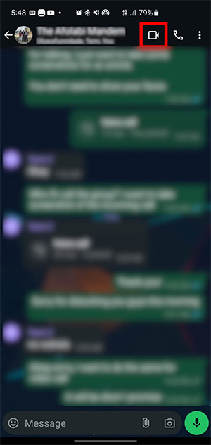 Gọi video nhóm WhatsApp