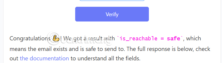 Email hoạt động qua Reacher