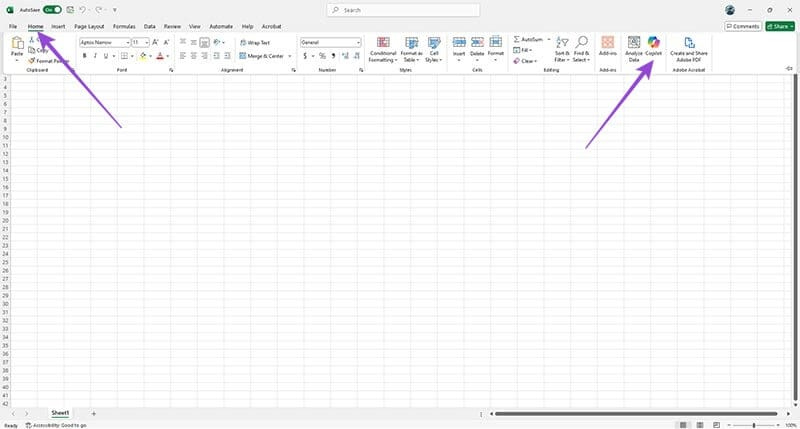 Sử dụng Copilot trong Excel 