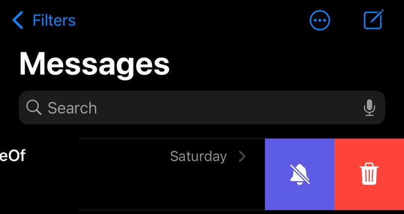 Ẩn cảnh báo trong ứng dụng Messages