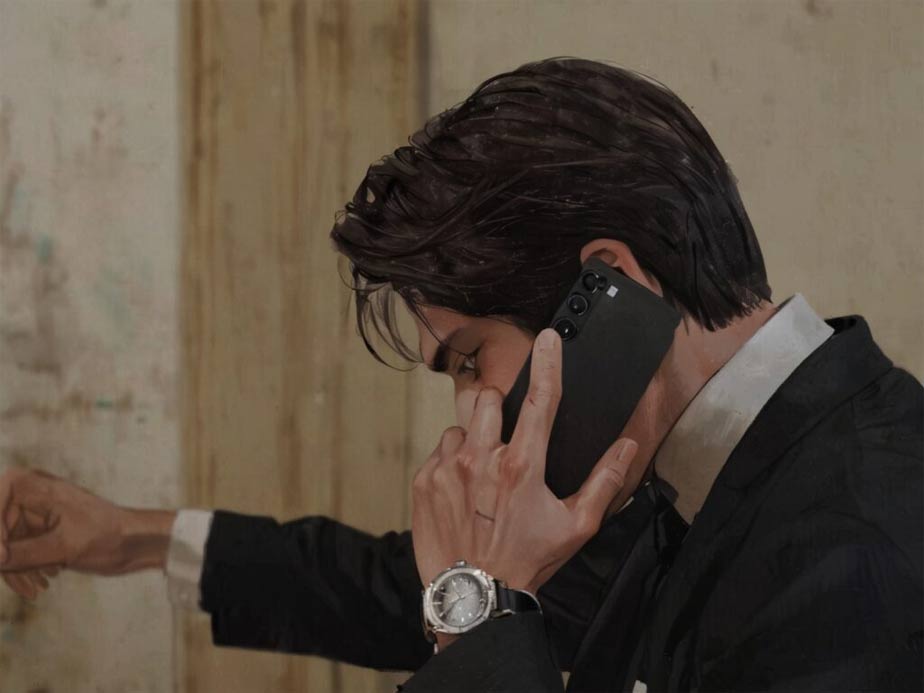 Nam chính đấm vào tường khi nghe tin vợ bị bắt cóc