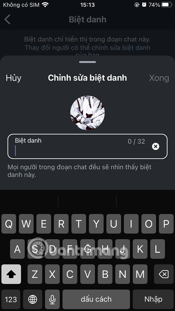 Nhập biệt danh bạn bè trong Instagram