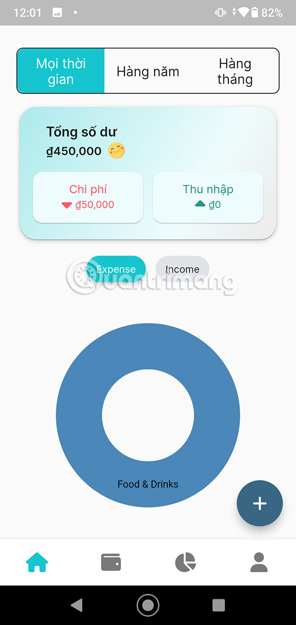 Bản đồ chi tiêu trên Rolly: AI Money Tracker