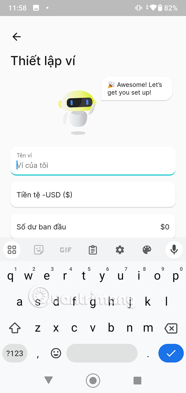 Thêm ví vào Rolly: AI Money Tracker