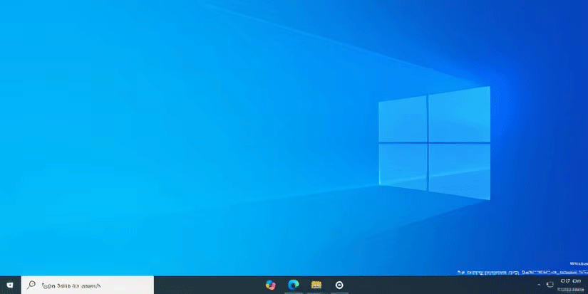 Desktop Windows 10 với các biểu tượng ứng dụng được căn giữa trên Taskbar bằng ứng dụng TaskbarX