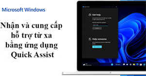 Cách nhận và cung cấp hỗ trợ từ xa bằng ứng dụng Quick Assist trong Windows 11