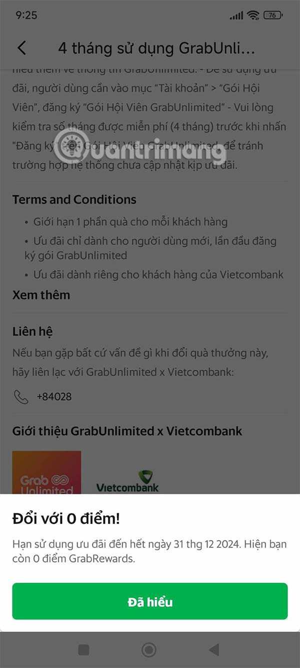 Tham gia Grab Unlimited