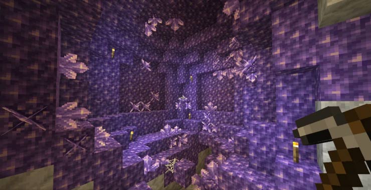 Thạch anh tím trong Minecraft