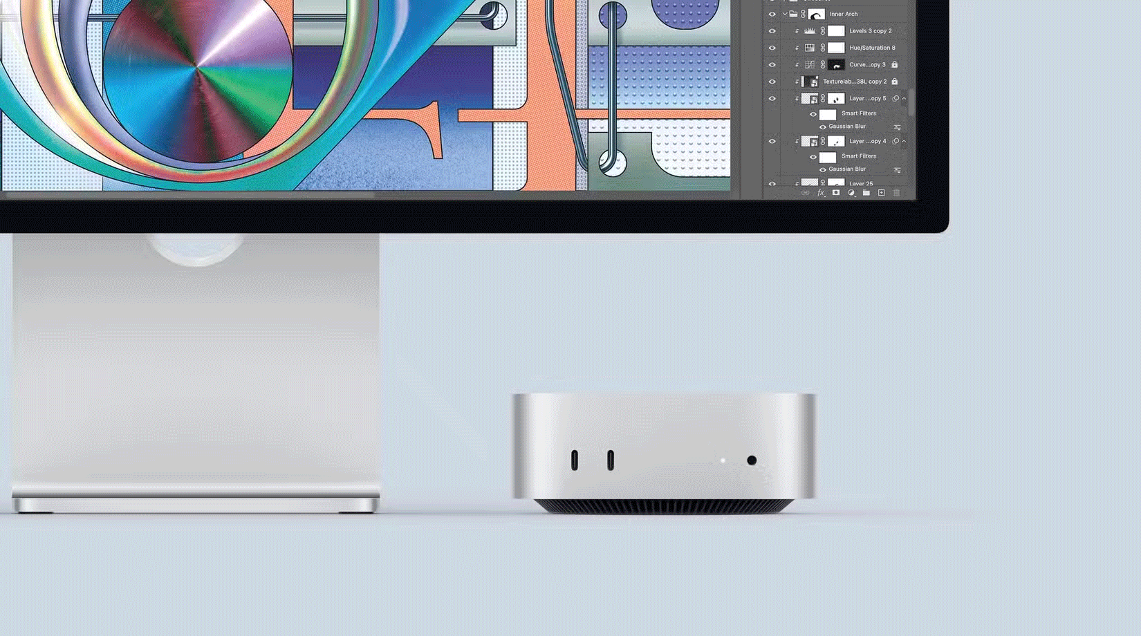 Mac Mini chạy Photoshop