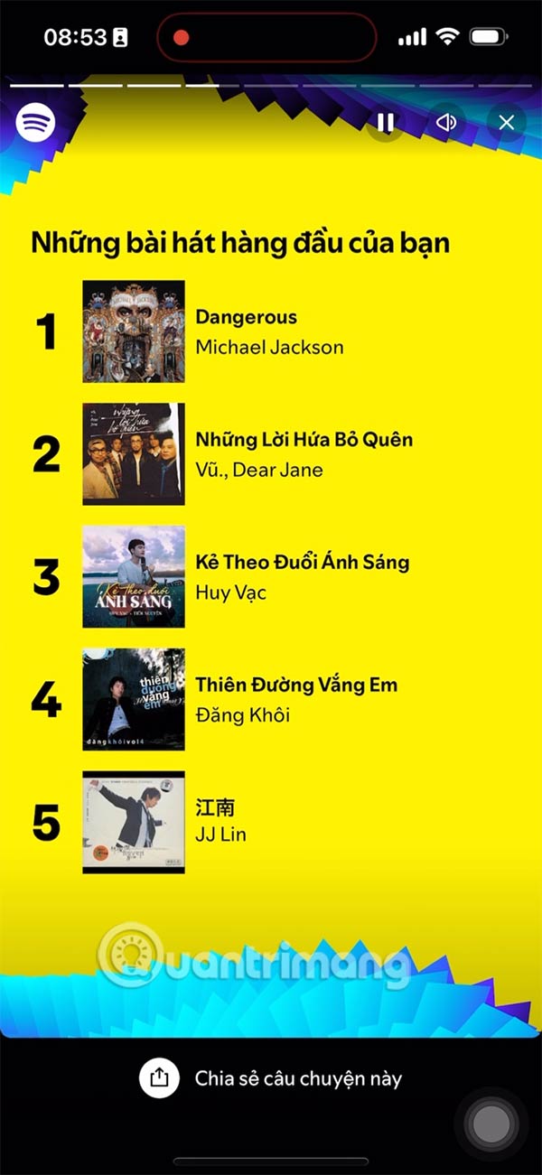 Top bài hát bạn nghe trong 2024