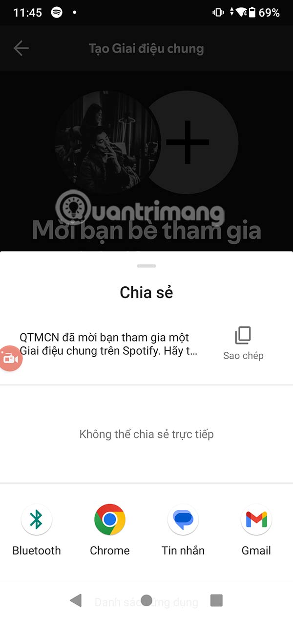 Gửi link giai điệu chung