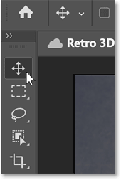 Chọn Move Tool trong thanh công cụ của Photoshop