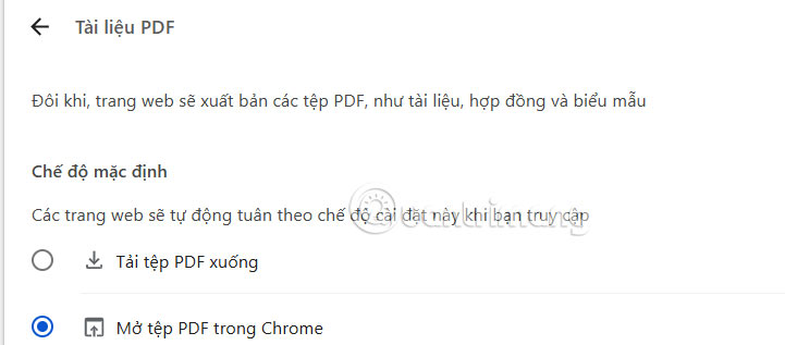 Chỉnh tải PDF trên Chrome PC