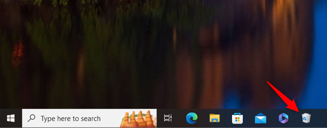 Ghim Recycle Bin vào Taskbar