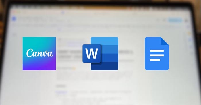 So sánh Canva, Word và Google Docs trong tạo resume