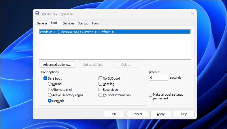 Tiện ích cấu hình hệ thống của Microsoft