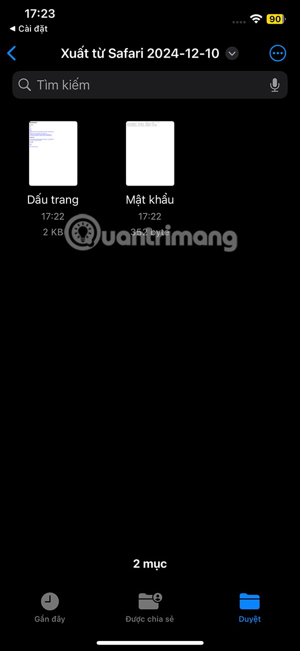 Dữ liệu giải nén