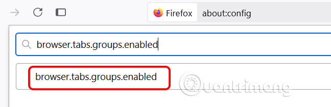 Tìm kiếm giá trị trên Firefox