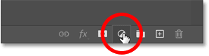 Click the New Fill or Adjustment Layer icon.