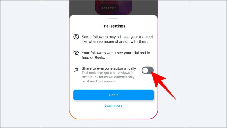 Automatically share Reels videos 