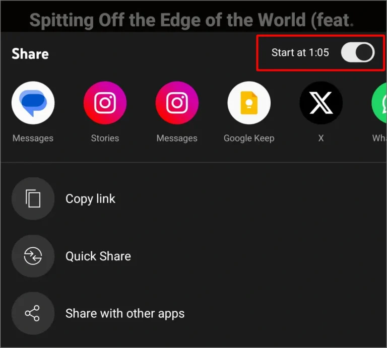 Share YouTube Music with time