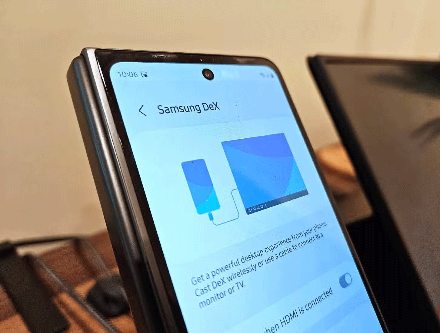 Samsung DeX on Galaxy Z Fold 5 