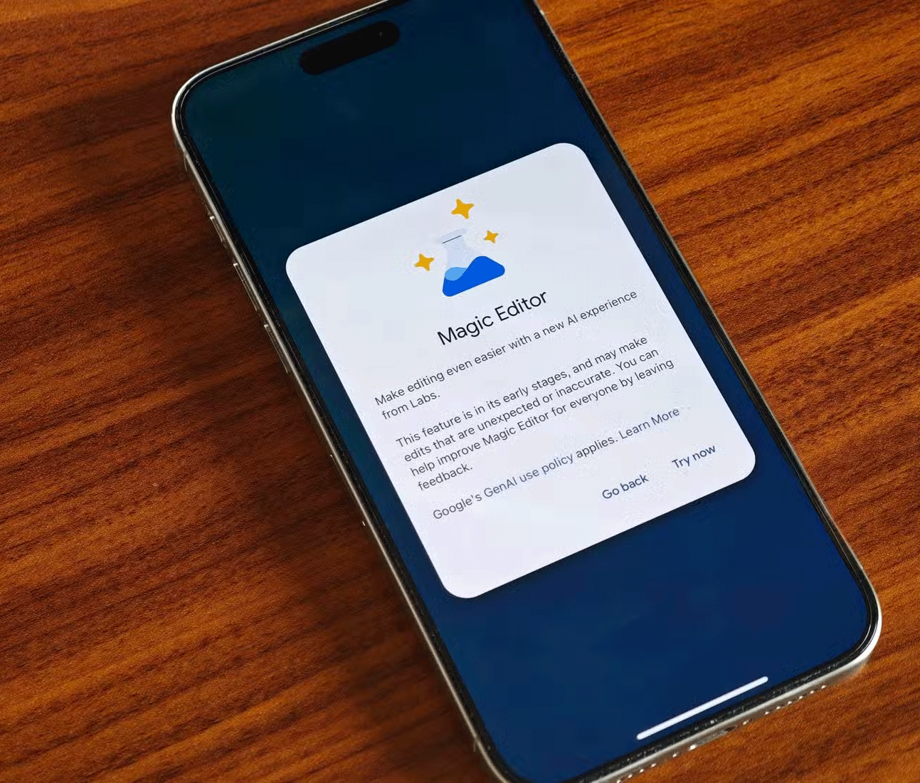Chỉnh sửa ảnh Magic Editor trong Google Photos trên iPhone