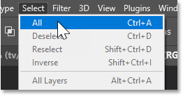 Vào Select > All.