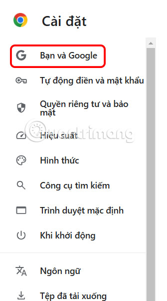 Dịch vụ Google trên Chrome PC