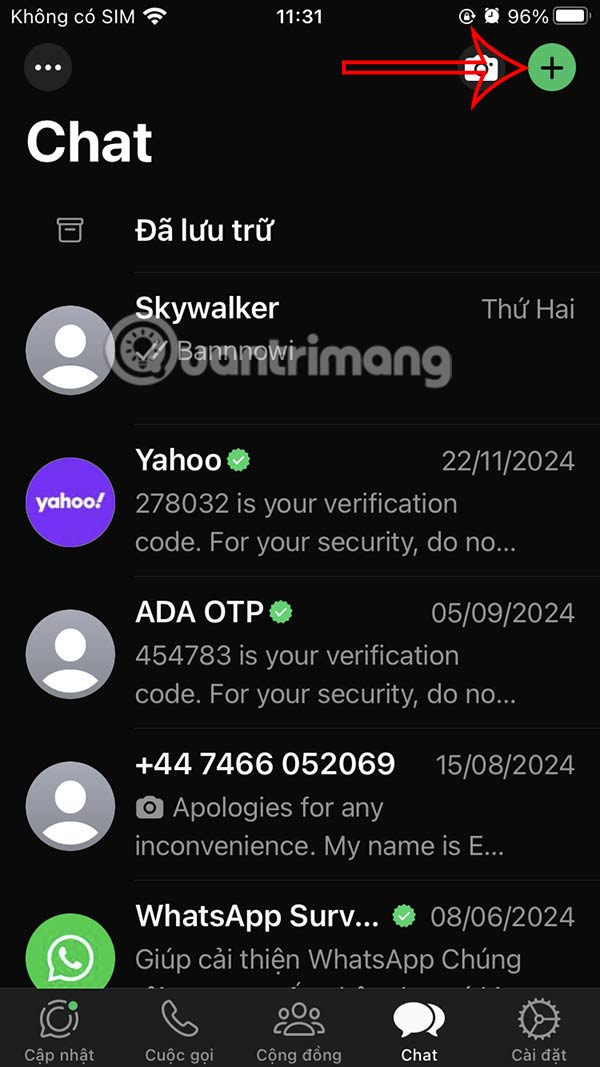 Add WhatsApp messages