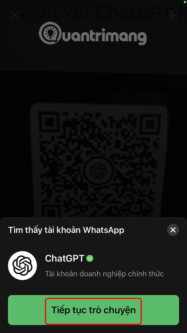 Add ChatGPT on WhatsApp