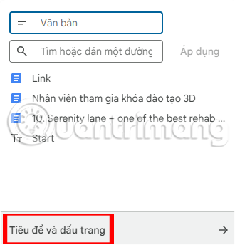 Pop-up window to insert link into Google Docs.